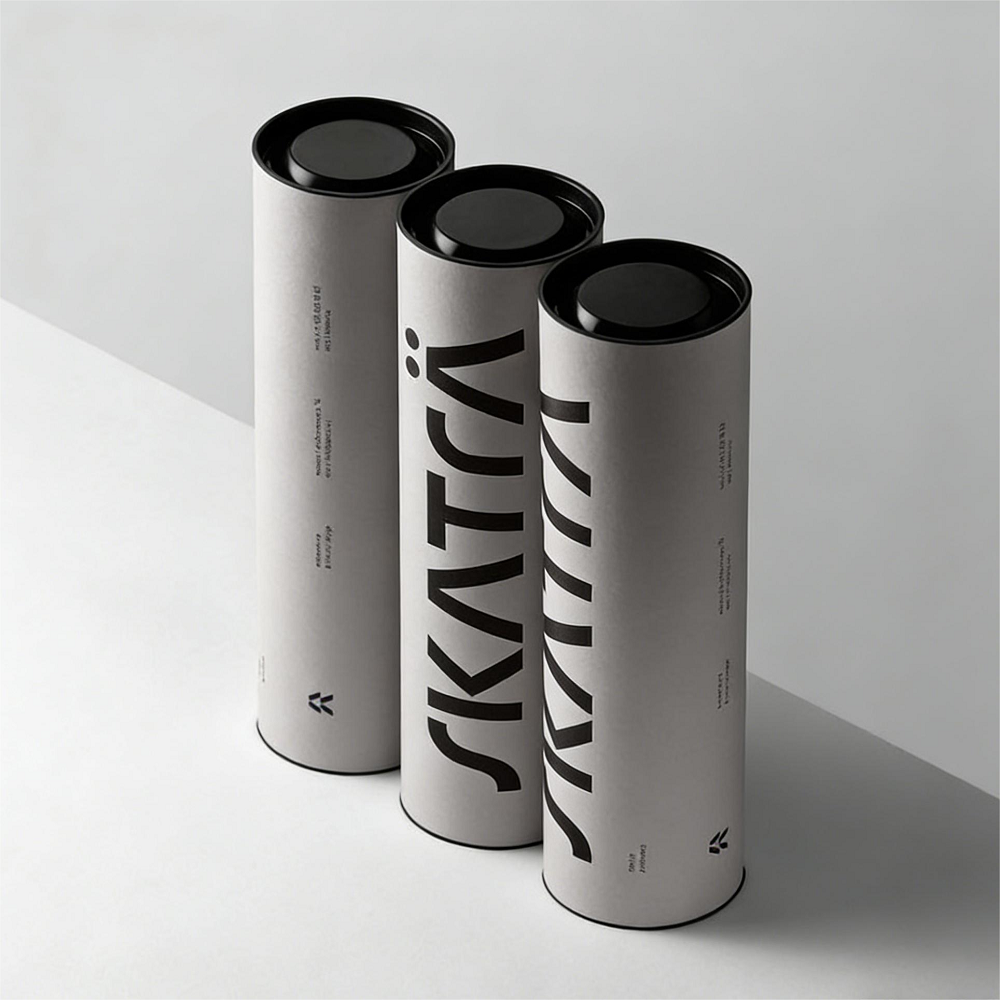 Single piece paper tube packaging - 1-piece style